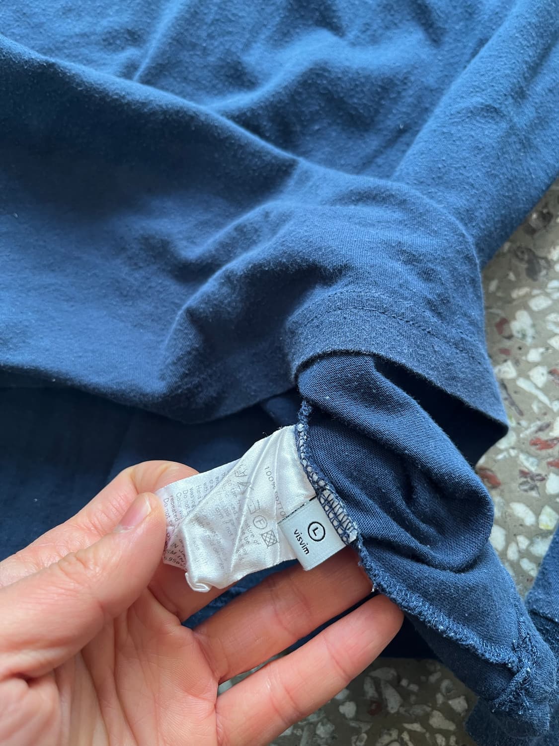 비즈빔 visvim 네이비 헨리넥 긴팔티셔츠 상품이미지8