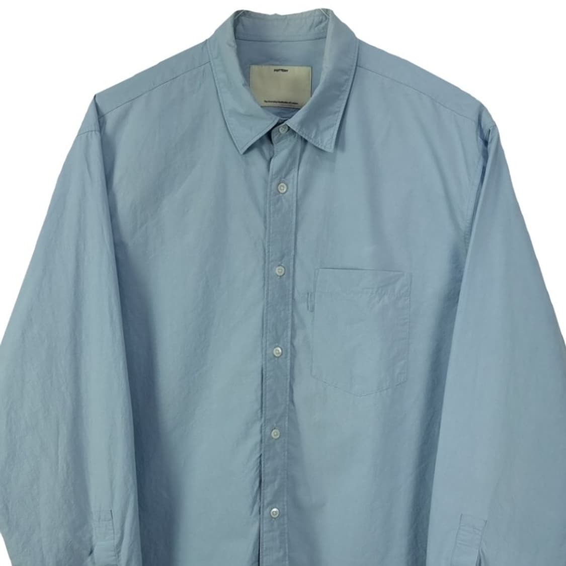 [포터리] 솔리드 셔츠 스카이 P01454 상품이미지4