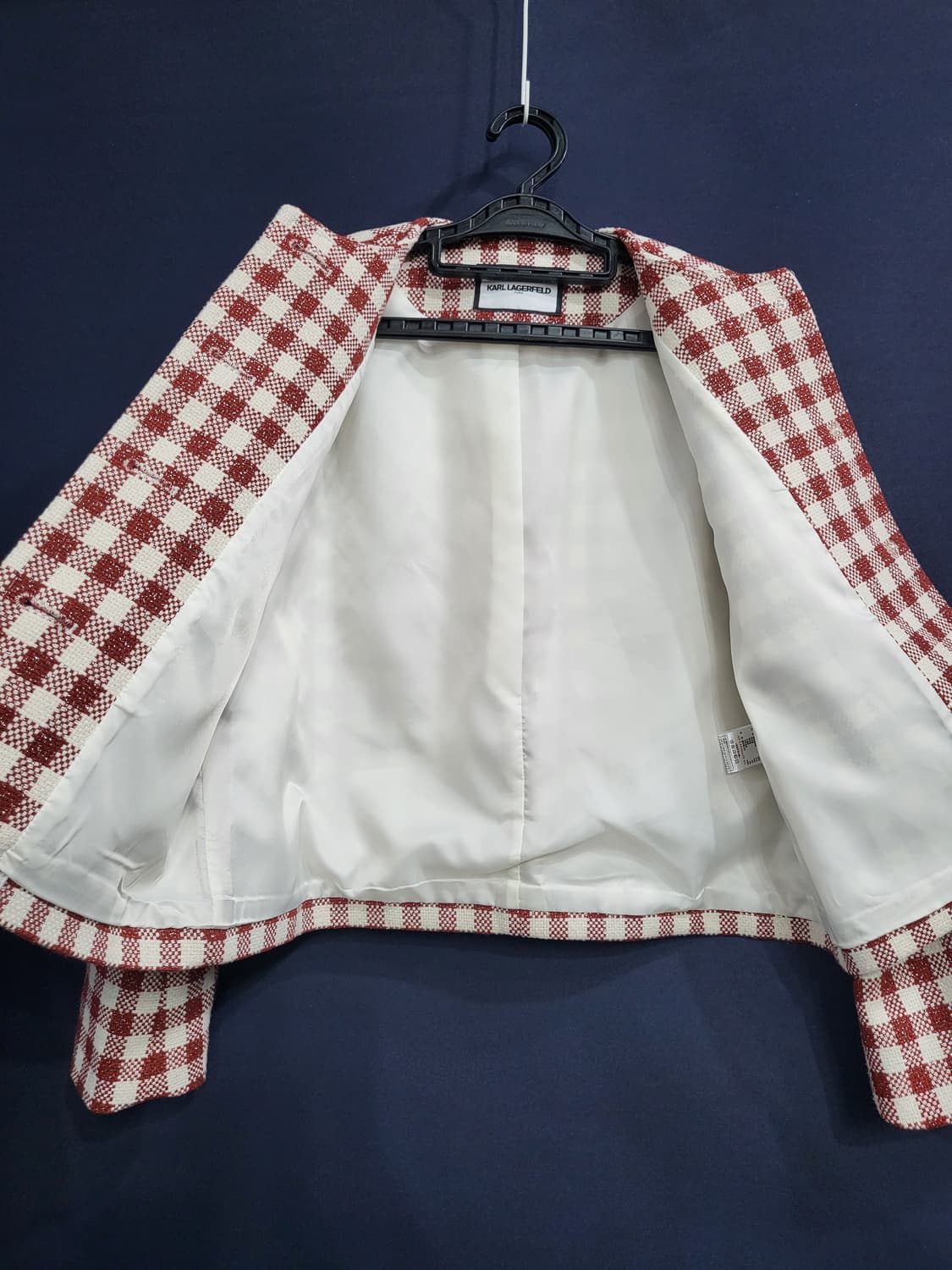 칼라거펠트 은사트위드 자켓(새상품) 상품이미지5