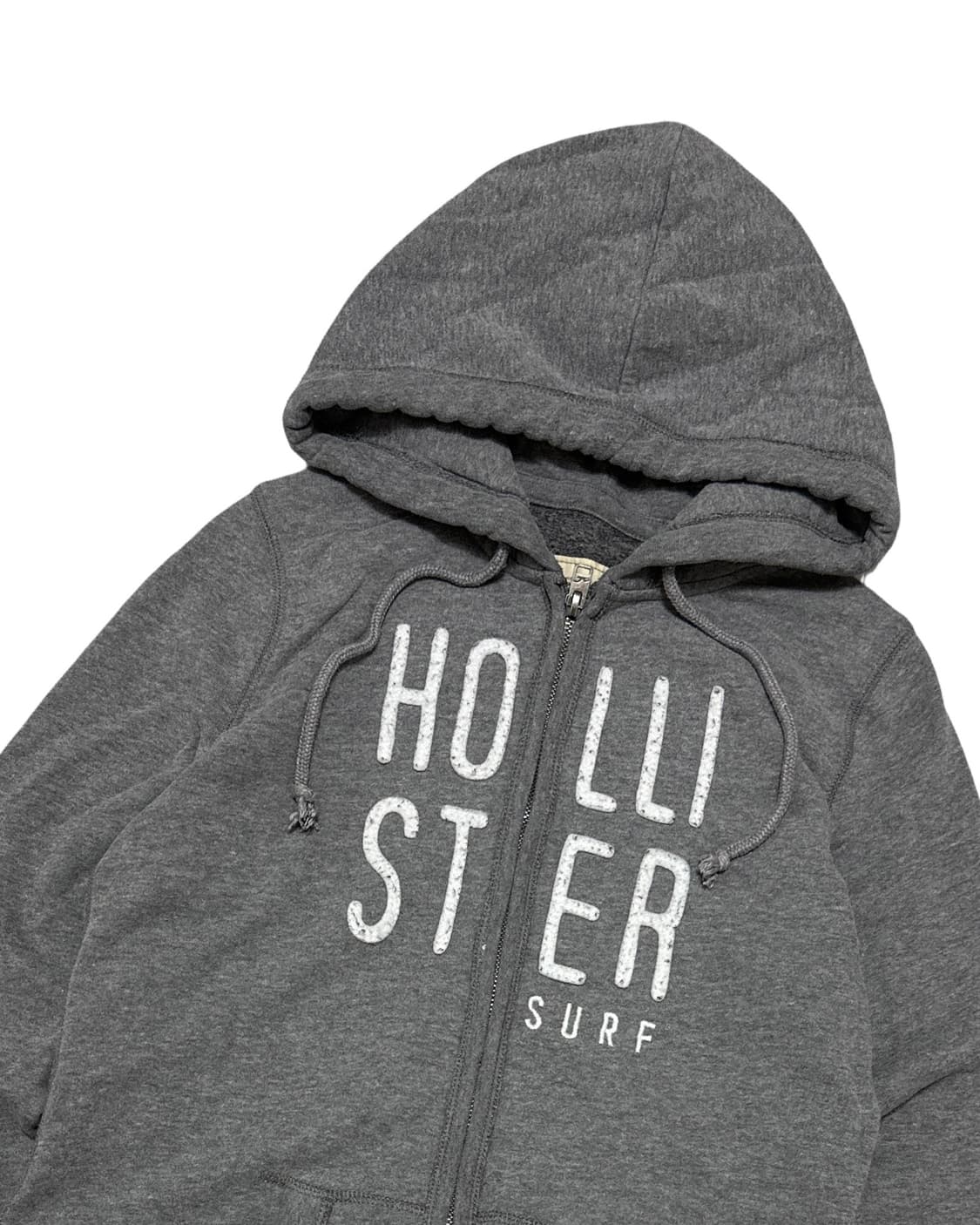 홀리스터 로고 회색 후드집업 상품이미지3