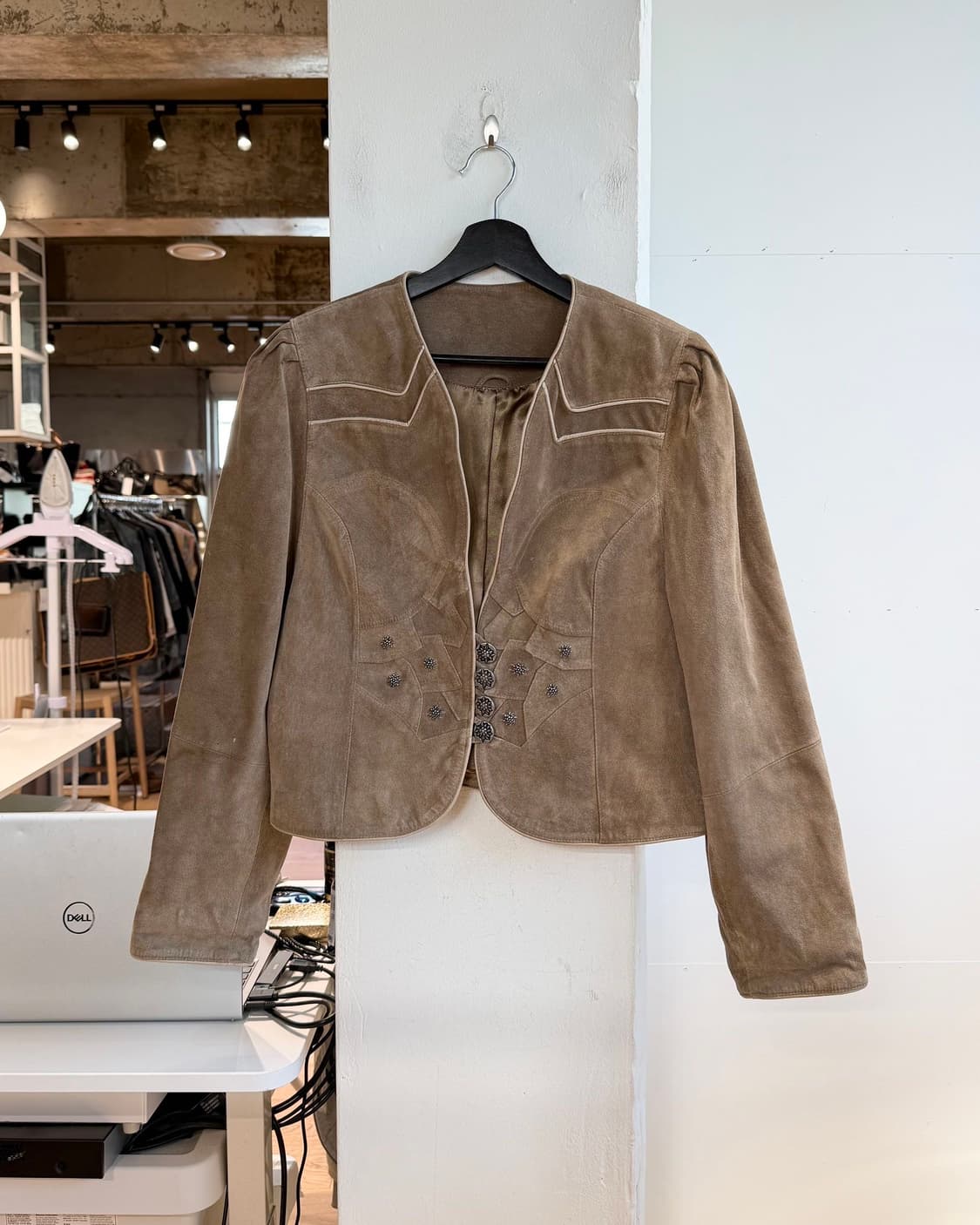 랜드하우스 브라운 스웨이드 자켓  상품이미지2