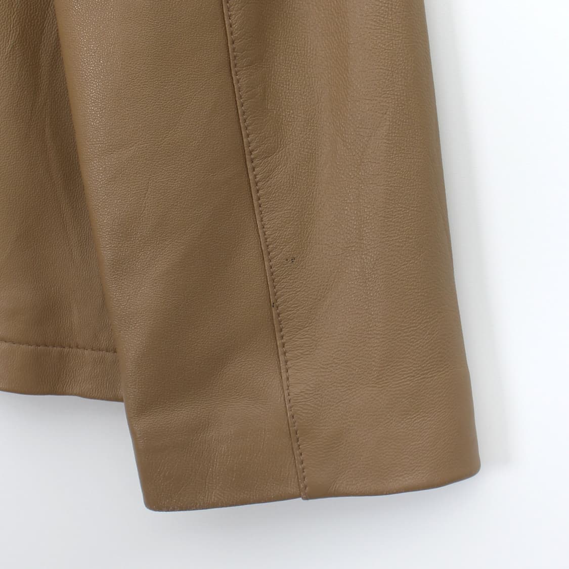 Azzurro 빈티지 베이지 리얼 양가죽 싱글 자켓﻿ 상품이미지8