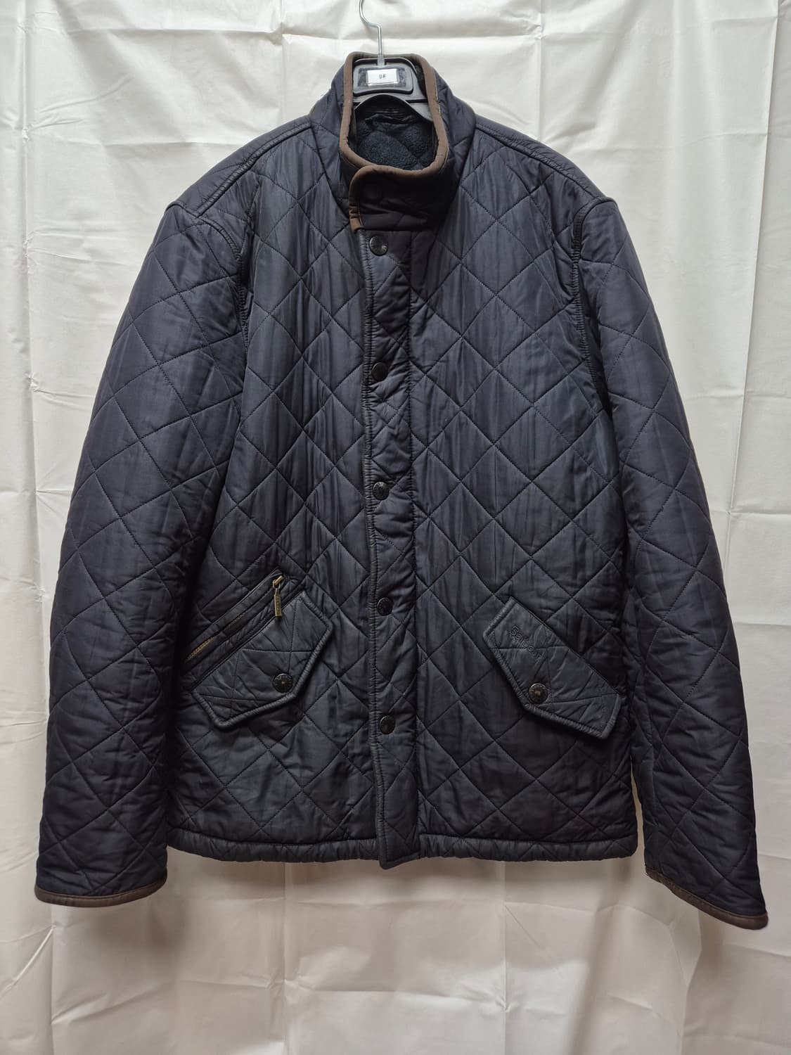 바버 퀼팅 자켓 네이비 상품이미지1