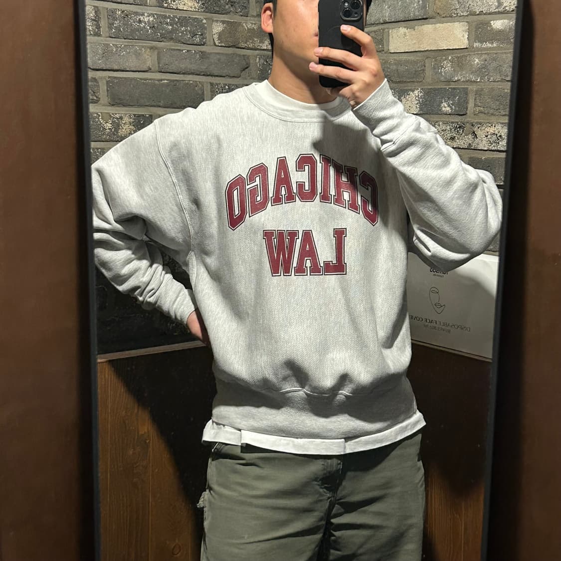 L) 챔피온 리버스위브 시카고 LAW 맨투맨 스웨트셔츠 상품이미지9