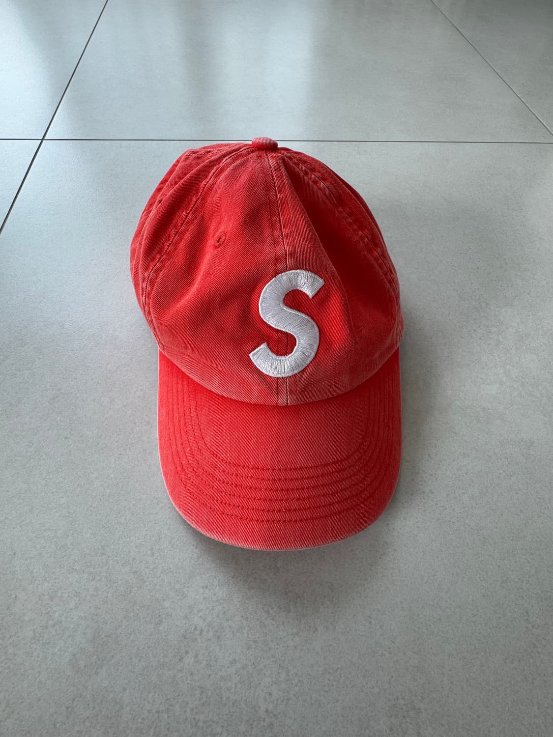 22ss 슈프림 s로고 캡 (orange) 상품이미지1
