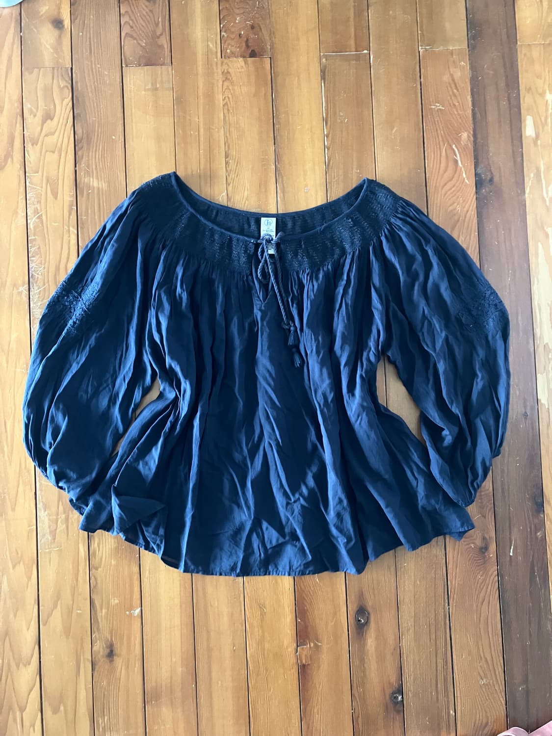 네이비 블라우스 상품이미지1