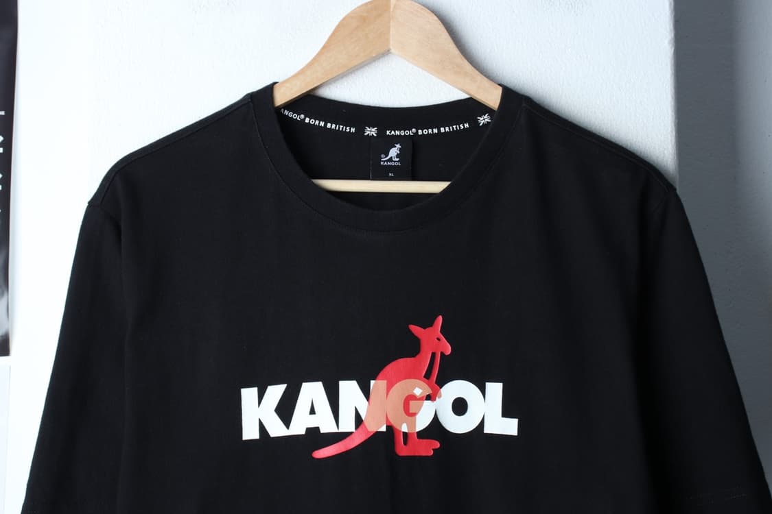 (XL-2XL) 캉골 반팔 티셔츠 빅로고 블랙 올드스쿨-H31394 상품이미지3