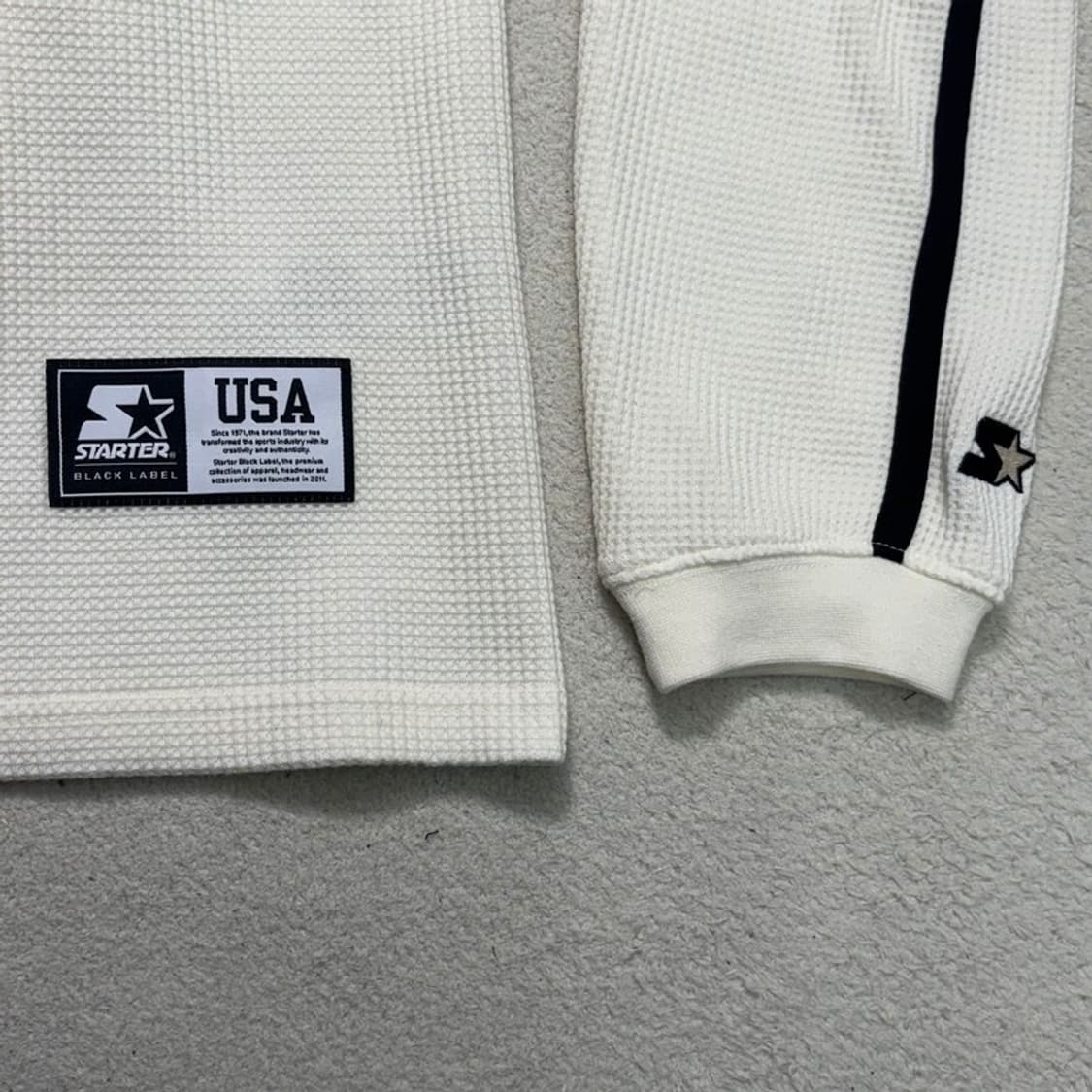 STARTER 카보스타 와플 롱슬리브 아이보리 XL 상품이미지3