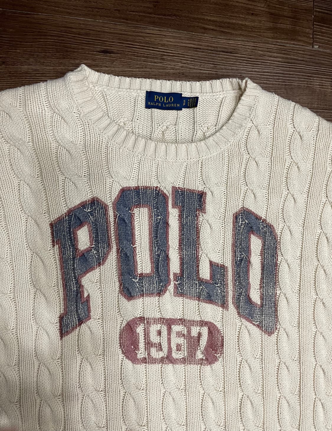 폴로 랄프로렌 여성 빅로고 케이블 니트 스웨터 상품이미지2