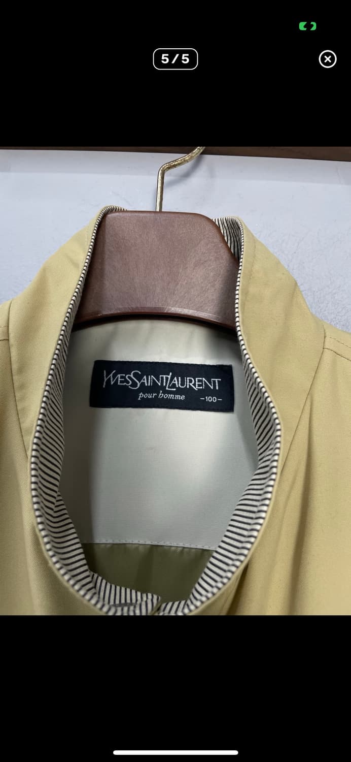 입생로랑 베이지 블루종 자켓 A3422 상품이미지5