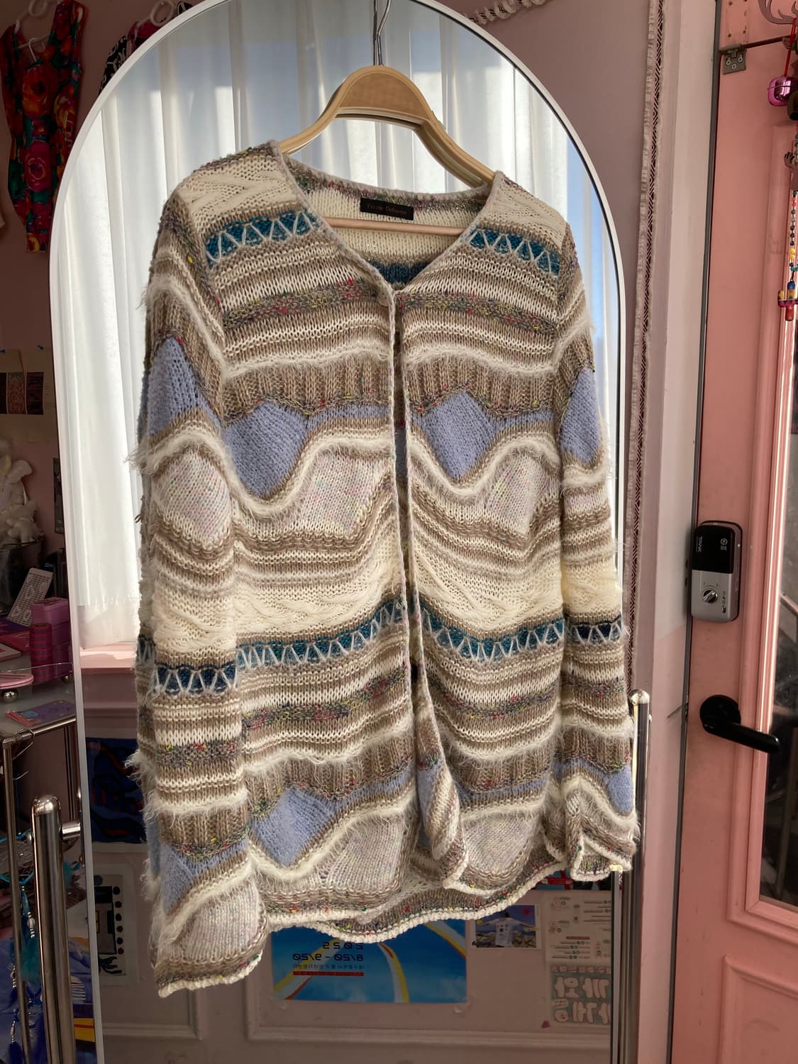 에스닉 아이보리 믹스 니트 가디건 상품이미지1