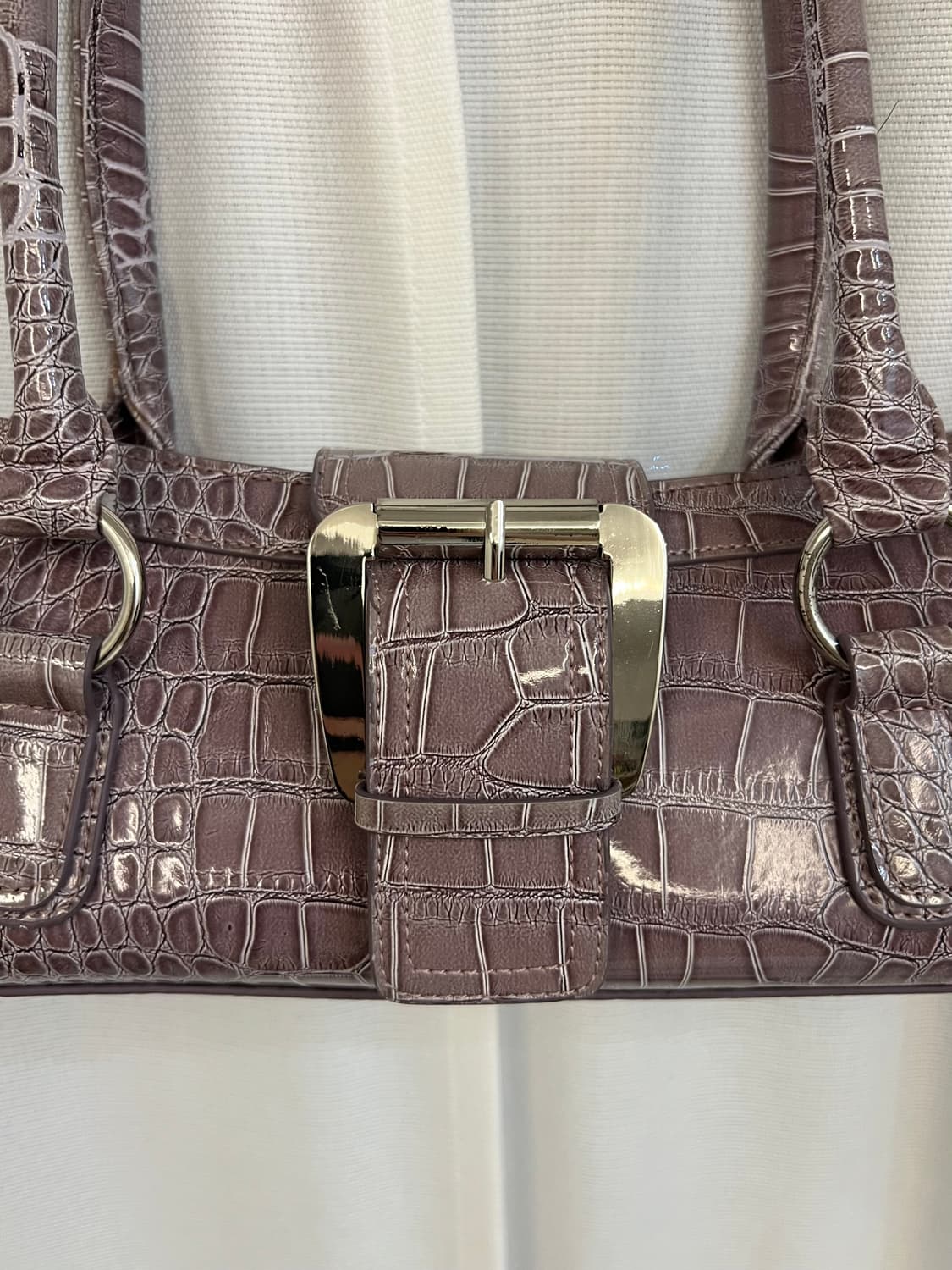 일본 빈티지 파스텔 퍼플 가방 상품이미지2