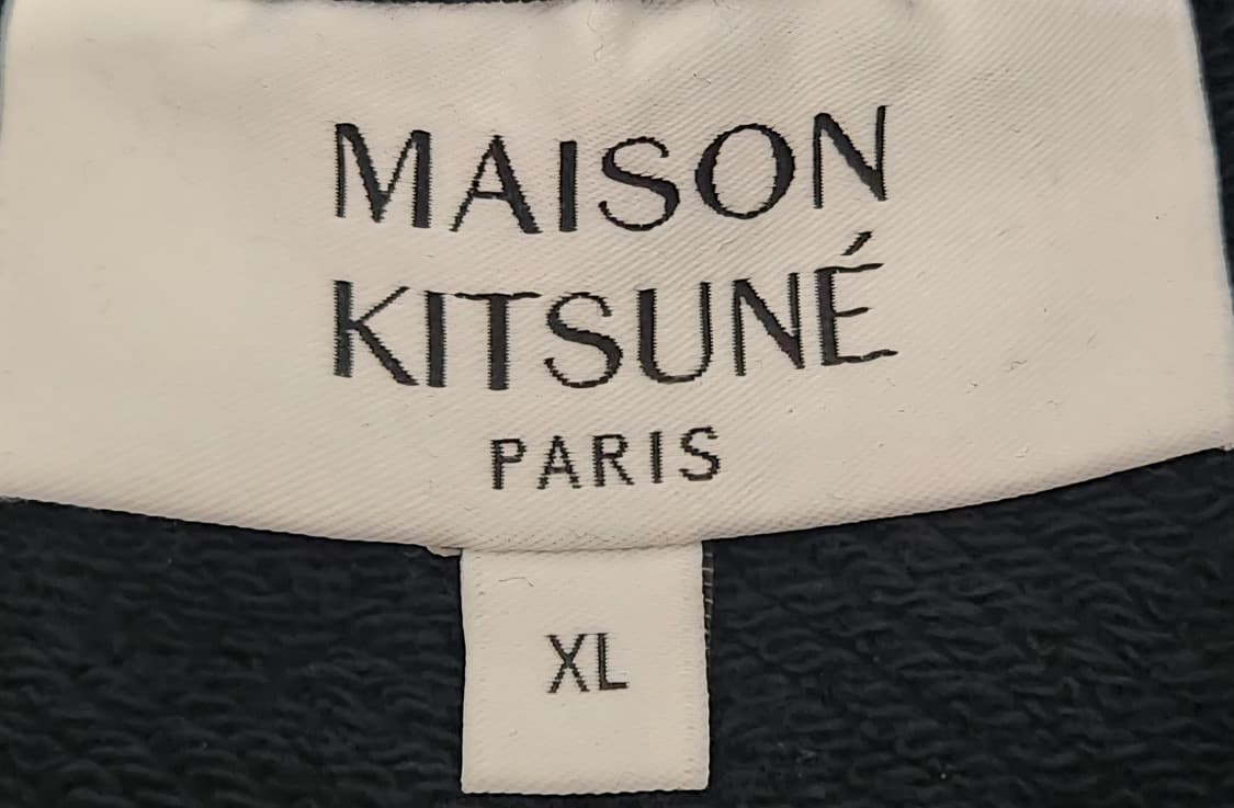 메종키츠네 폭스 패치 블랙 맨투맨 XL 상품이미지3