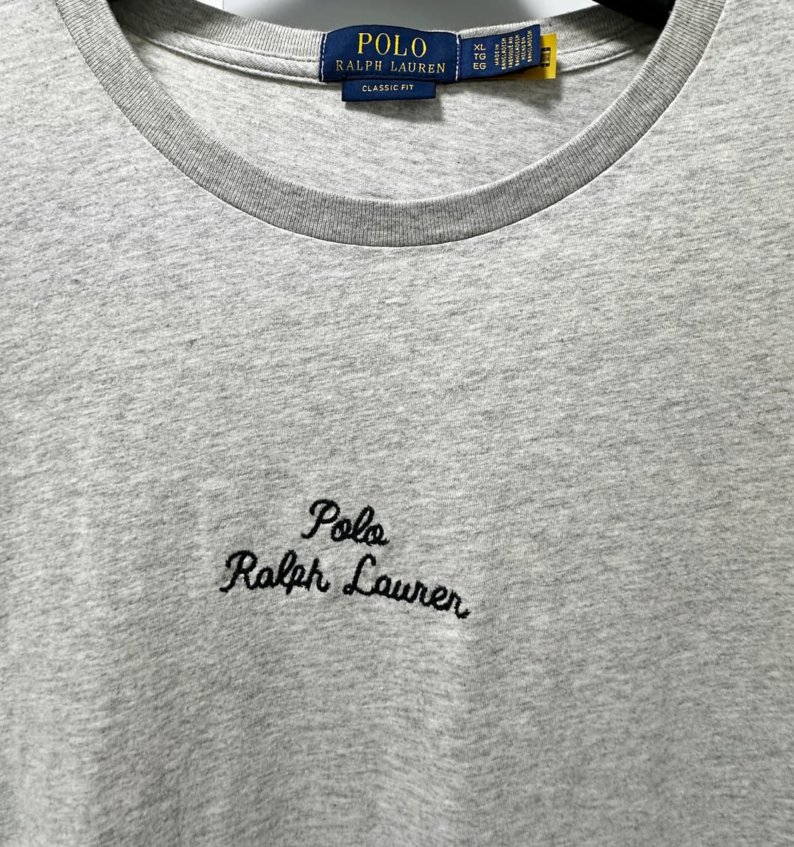 클래식핏 로고 저지 티셔츠 그레이 상품이미지2