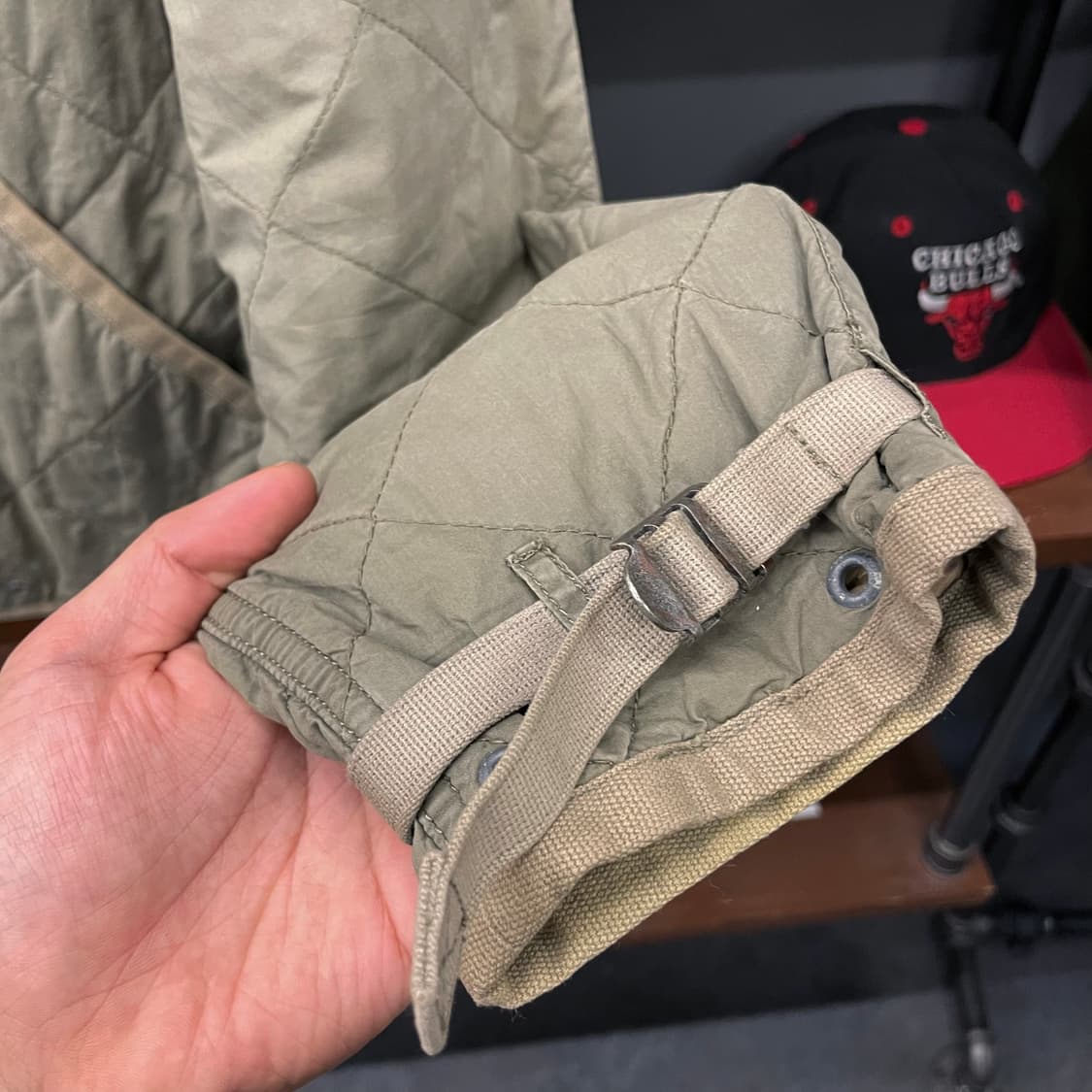 90s 폴로 랄프로렌 퀼팅 후드 탈부착 유틸리티 포켓 거너 자켓 상품이미지5