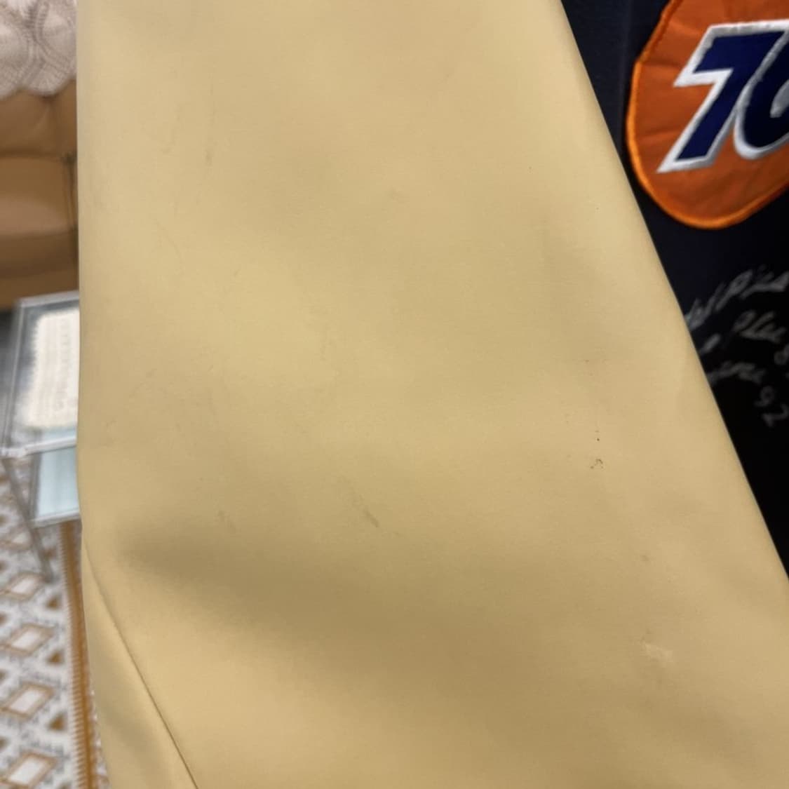 빈티지 76 올드스쿨 레트로 키치 레더 바시티 자켓 110 C10796 상품이미지8