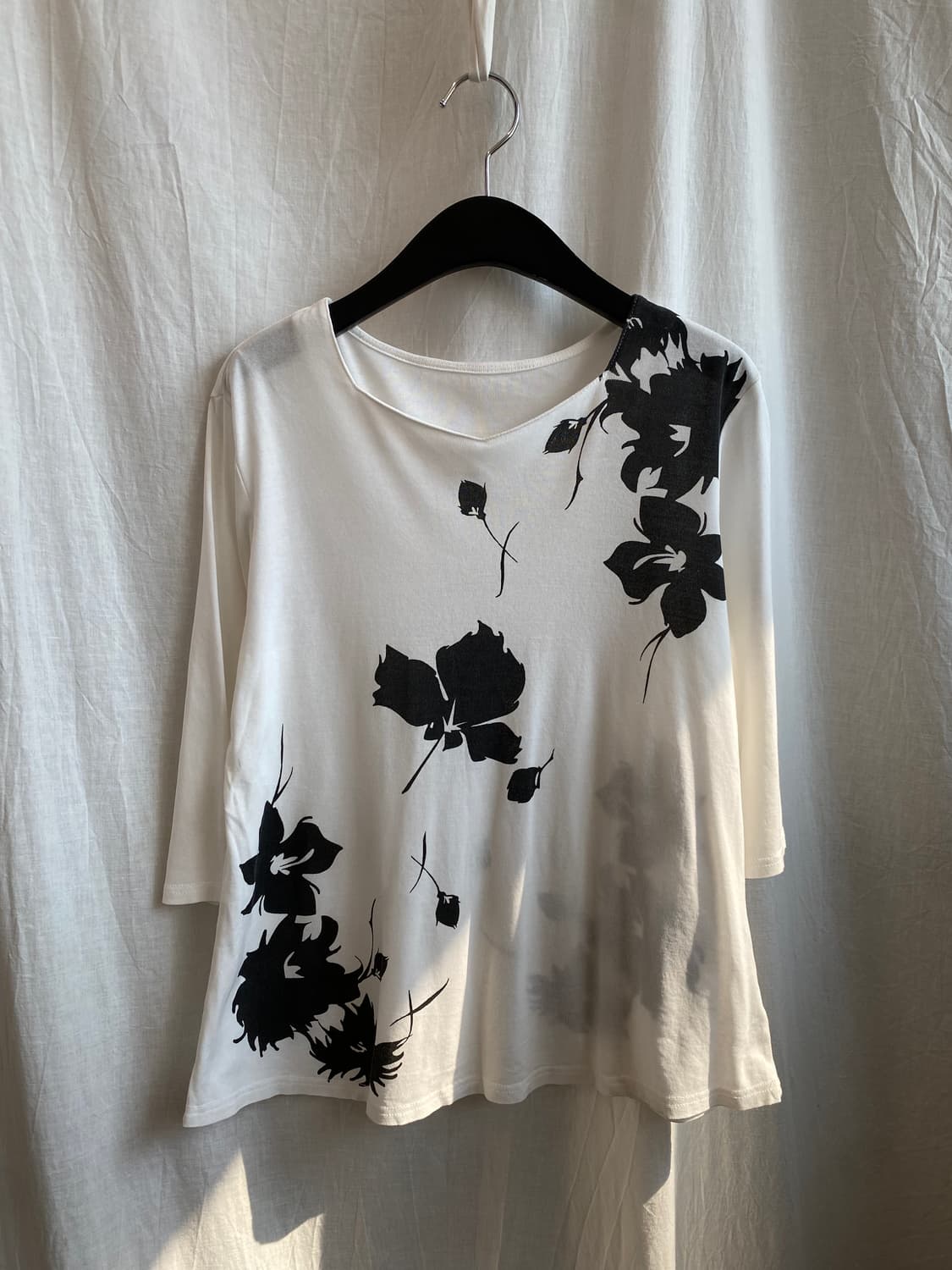 화이트 플라워 6부탑(M-L) 상품이미지2