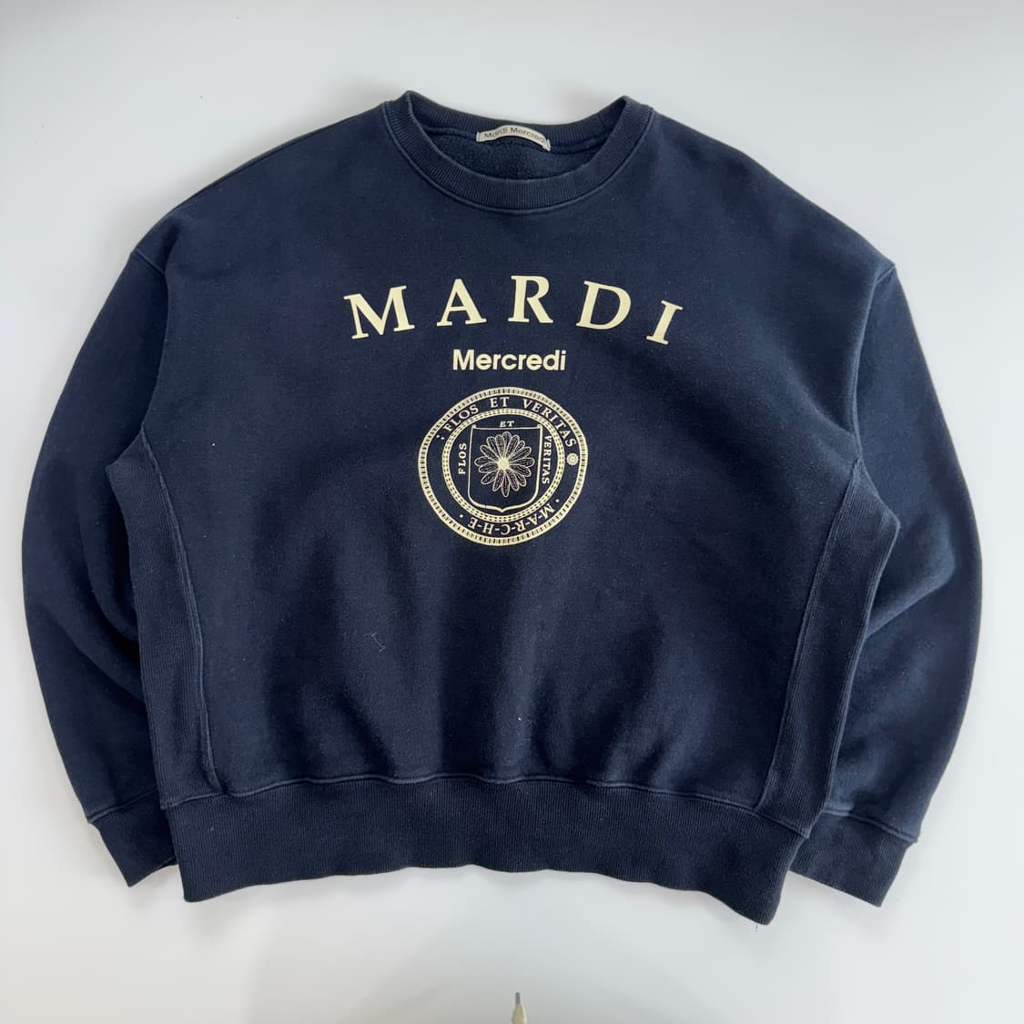 Mardi Mercredi 마르디메크르디 네이비 맨투맨 상품이미지3