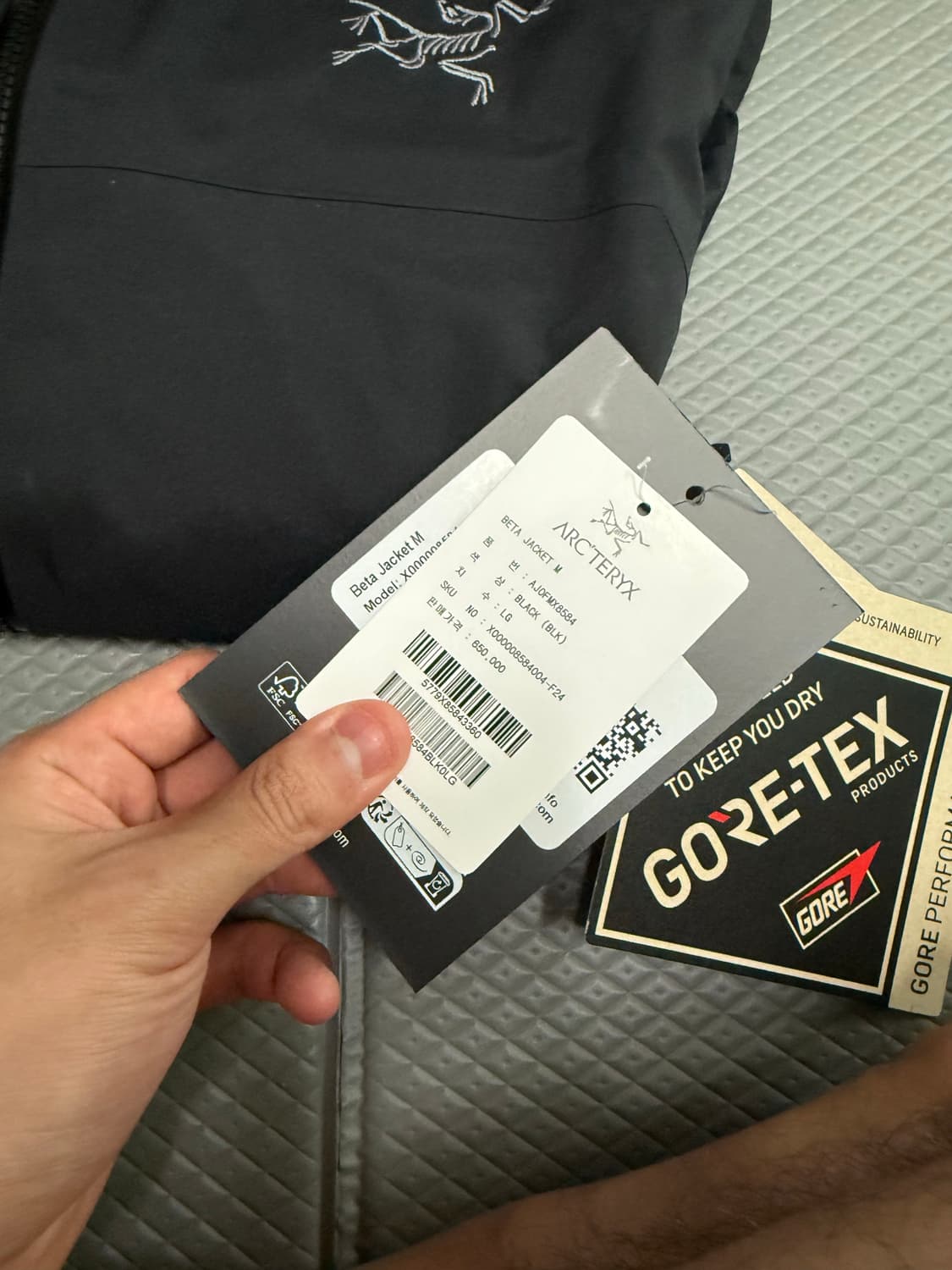 아크테릭스 베타 자켓 L 블랙 새상품 상품이미지3