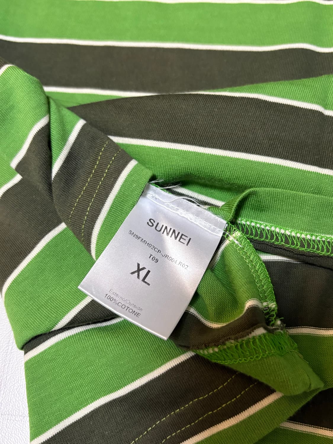 SUNNEI 스트라이프 티셔츠 XL 상품이미지4