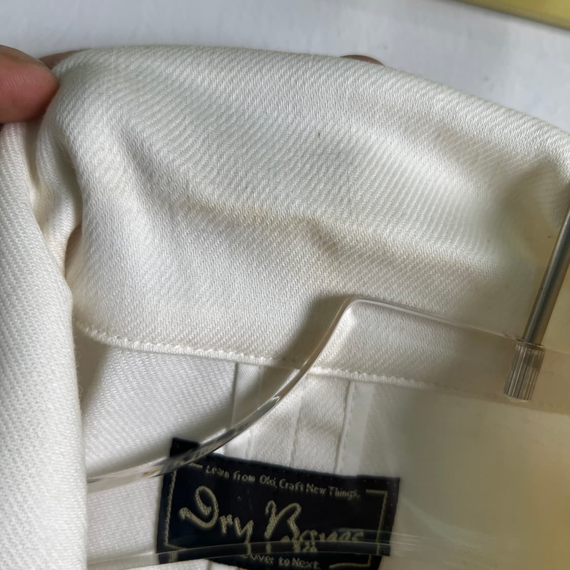 드라이 본즈 화이트 피크드 라펠 블레이저 자켓 38 상품이미지10