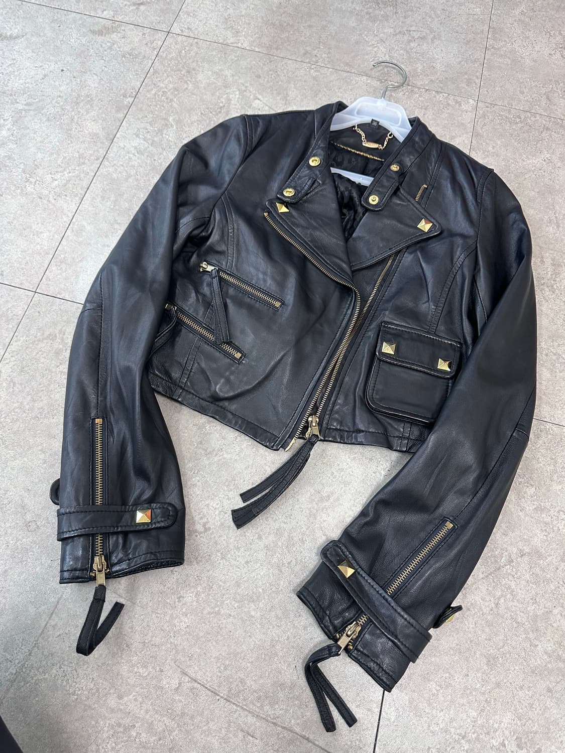 stud detail rider jacket 상품이미지3