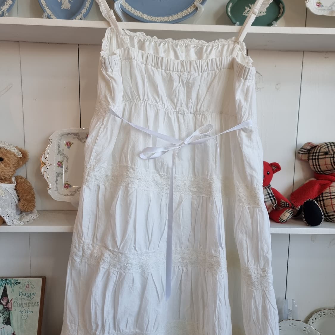 LIZ LISA(리즈리사) 고전 화이트 레이스 캐미솔 원피스 상품이미지8