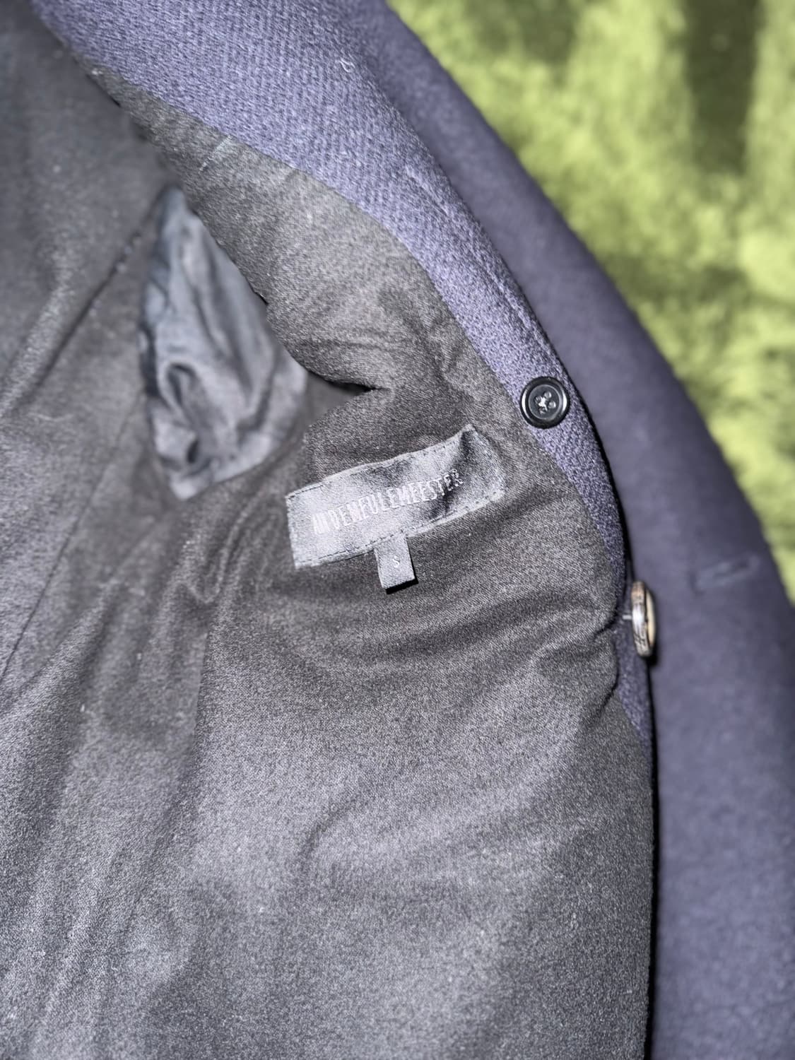 [S] 앤드뮐미스터 더블 브레스티드 플리츠 디테일 울 비스코스 코트 상품이미지6