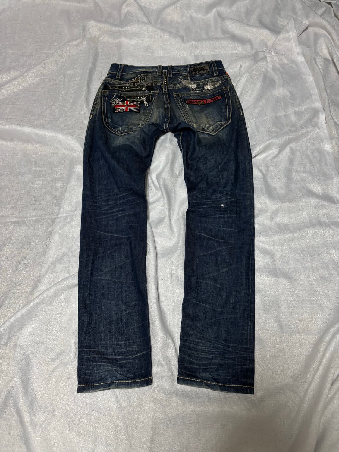 “Robins Jeans”Y2K Patchwork Detail Pants 상품이미지4