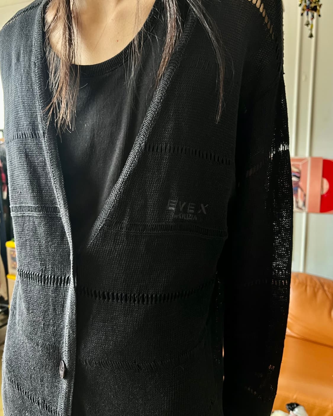 EVEX by Krizia Long Knit Cardigan Jacket 상품이미지3