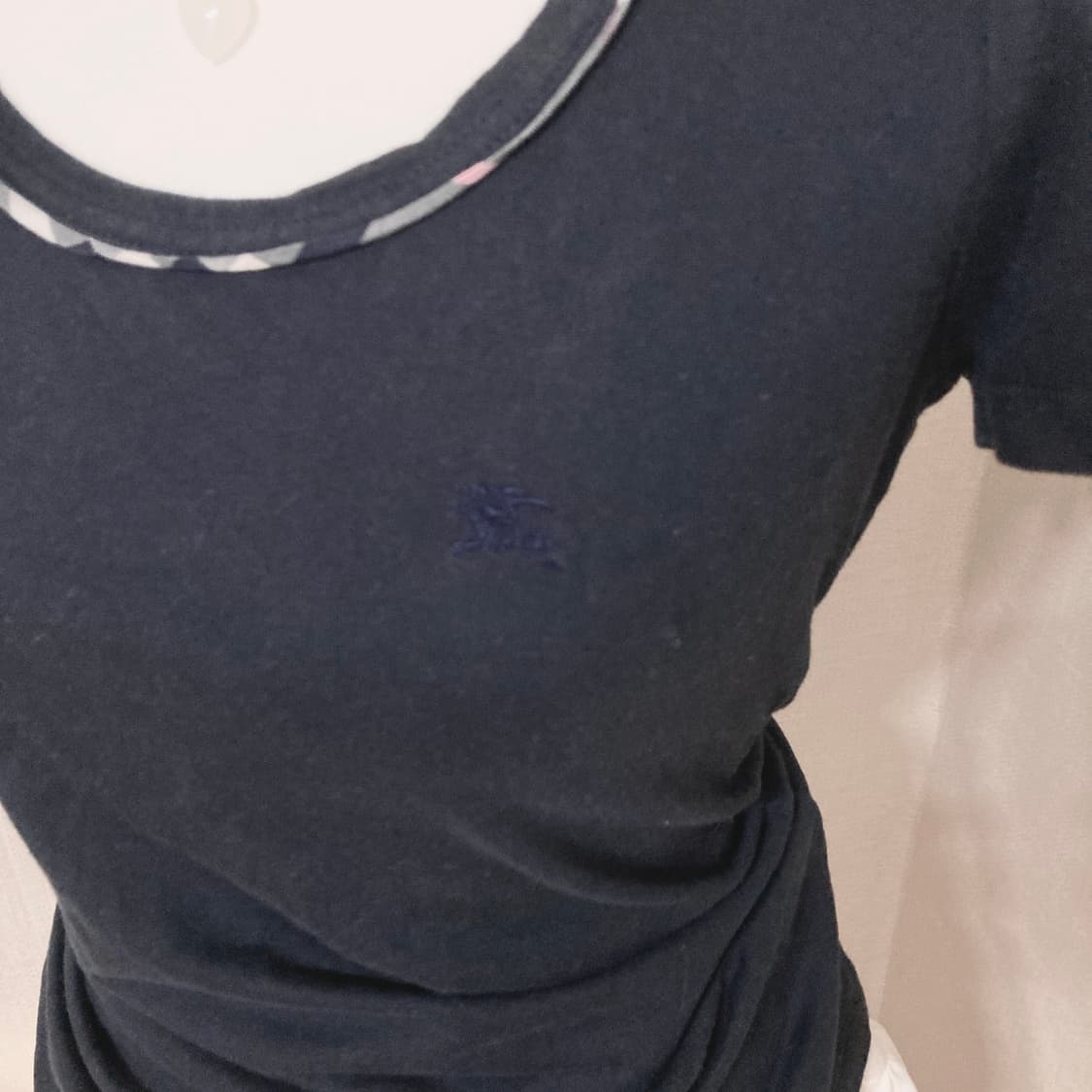 버버리 블루라벨 넥포인트 티셔츠 38 상품이미지2