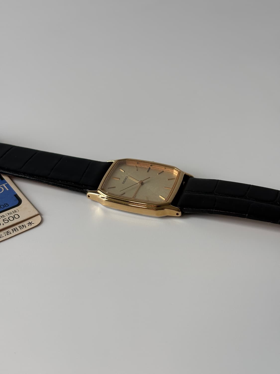 1980s Goldflake Dial Gold Tank Quartz 상품이미지5