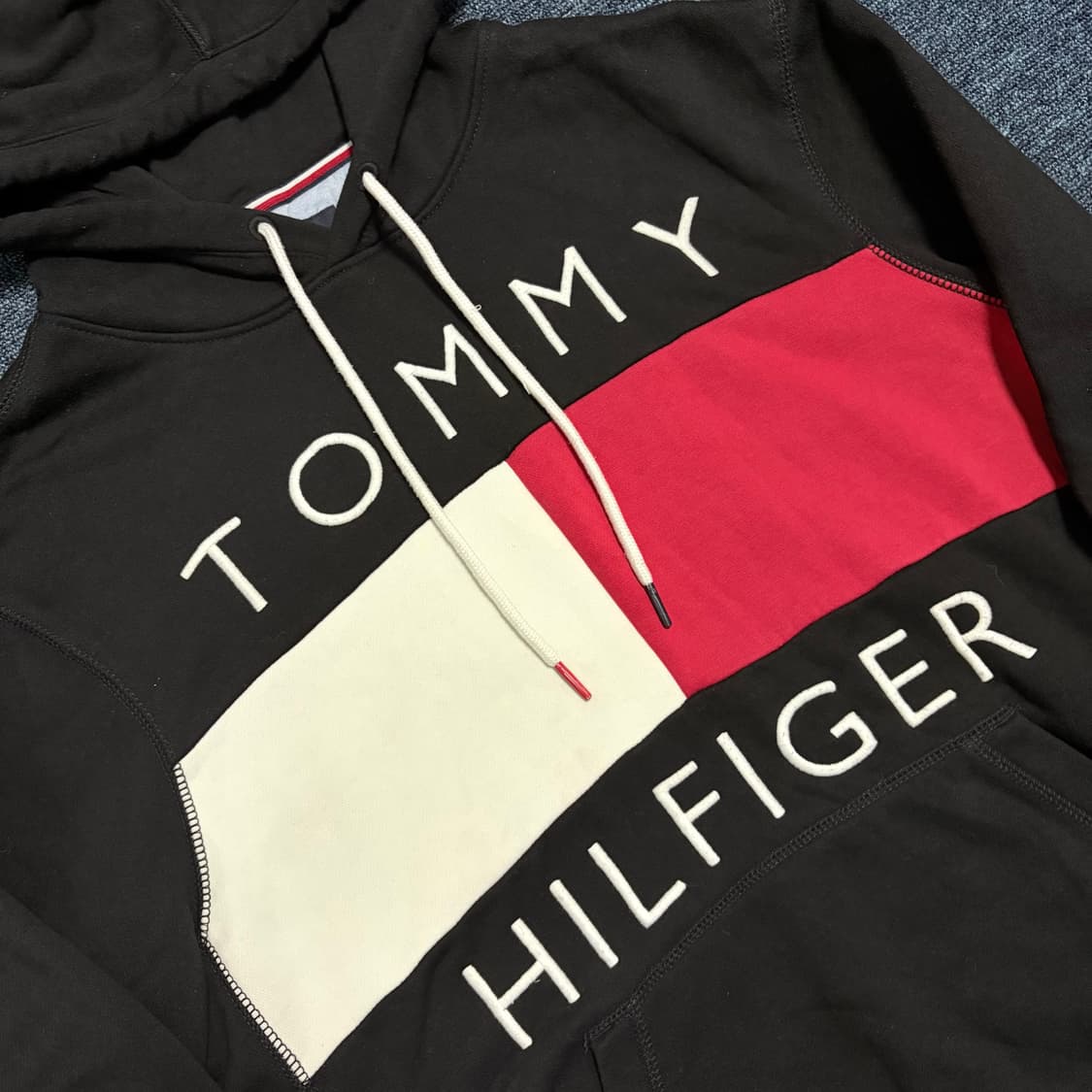타미힐피거 토미 로고 기모 후드티 상품이미지3