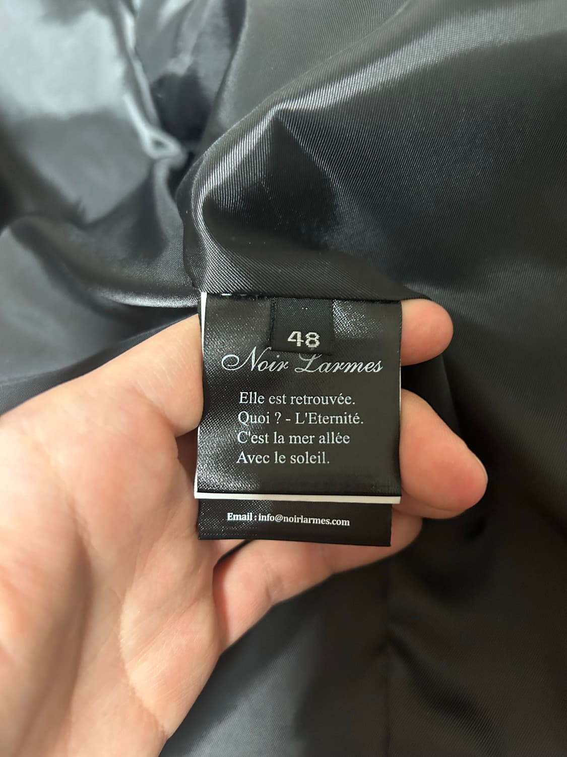 느와르라르메스 싱글라이더 스탠다드 자켓 48 상품이미지4