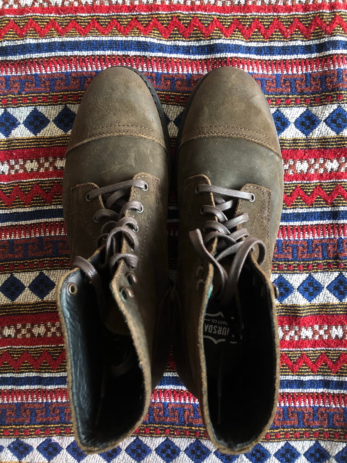 Thursday 브라운 스웨이드 부츠 275 미사용 상품이미지4