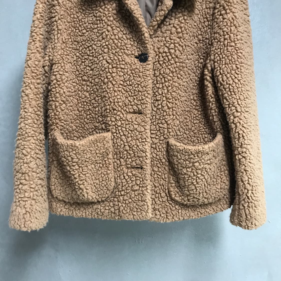 APC 아페쎄 플리스 코트 자켓 브라운 36(W) 상품이미지3