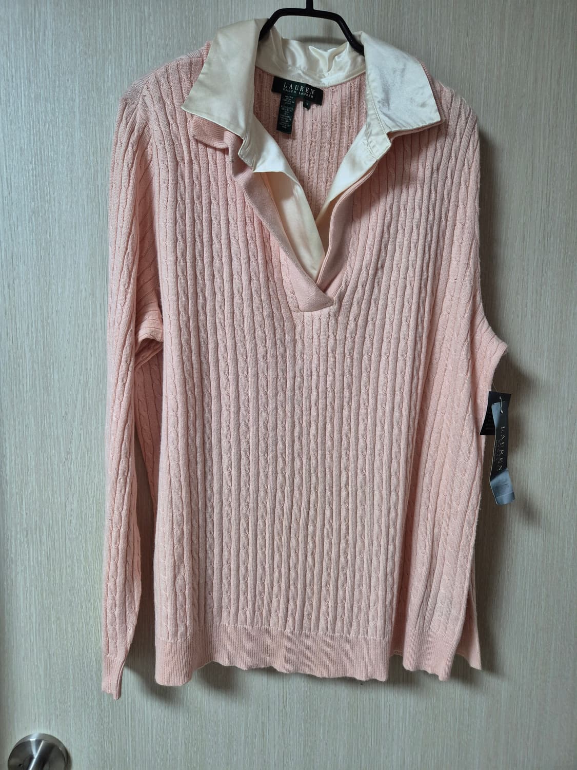 (새제품) 폴로 랄프로렌 케이블니트 실크 캐시미어  니트 77 상품이미지1