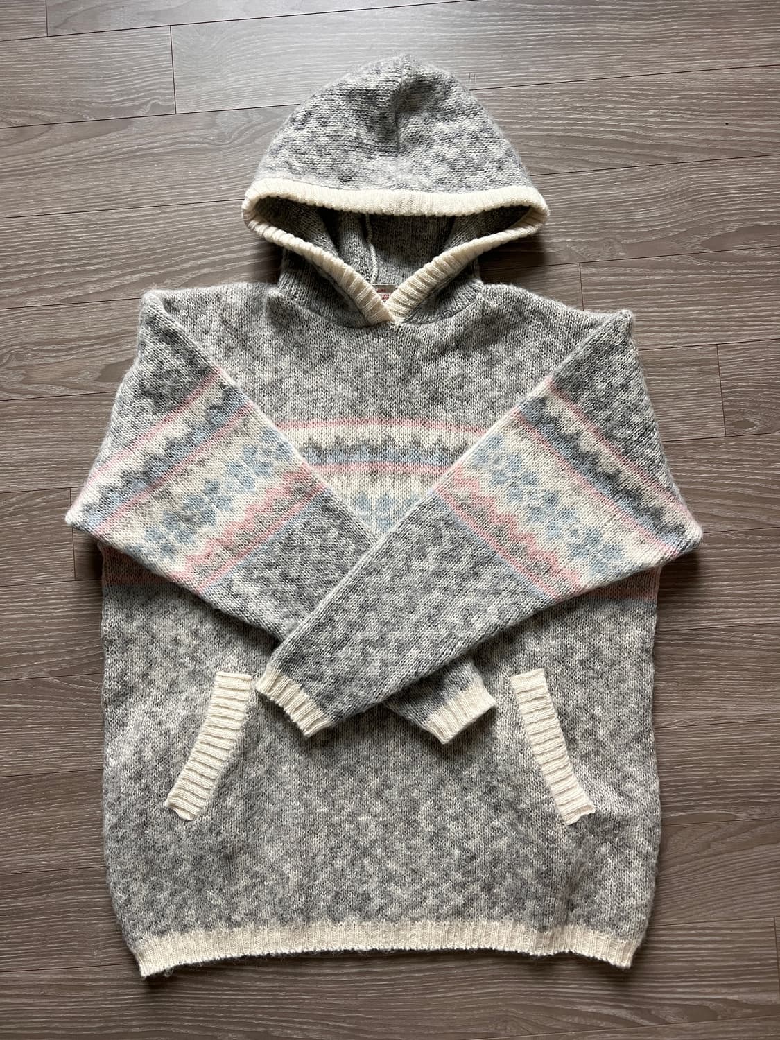 Hilda Ltd 힐다 아이슬란드 울100 후드 니트 스웨터 상품이미지1