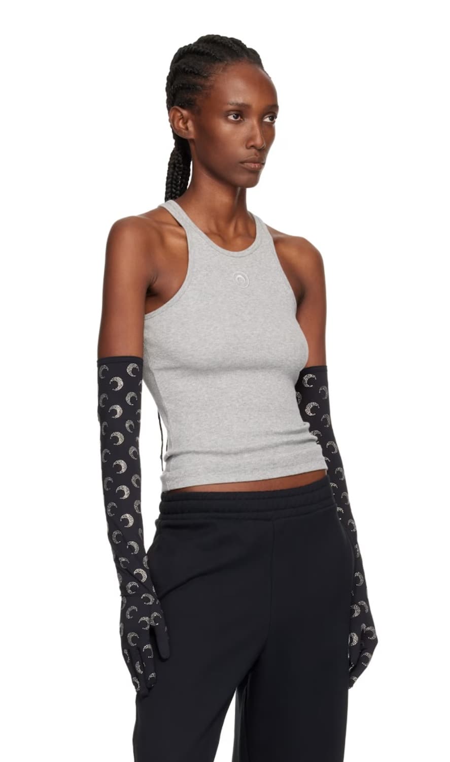 마린세르 블랙 문 라인스톤 저지 롱 장갑 상품이미지1