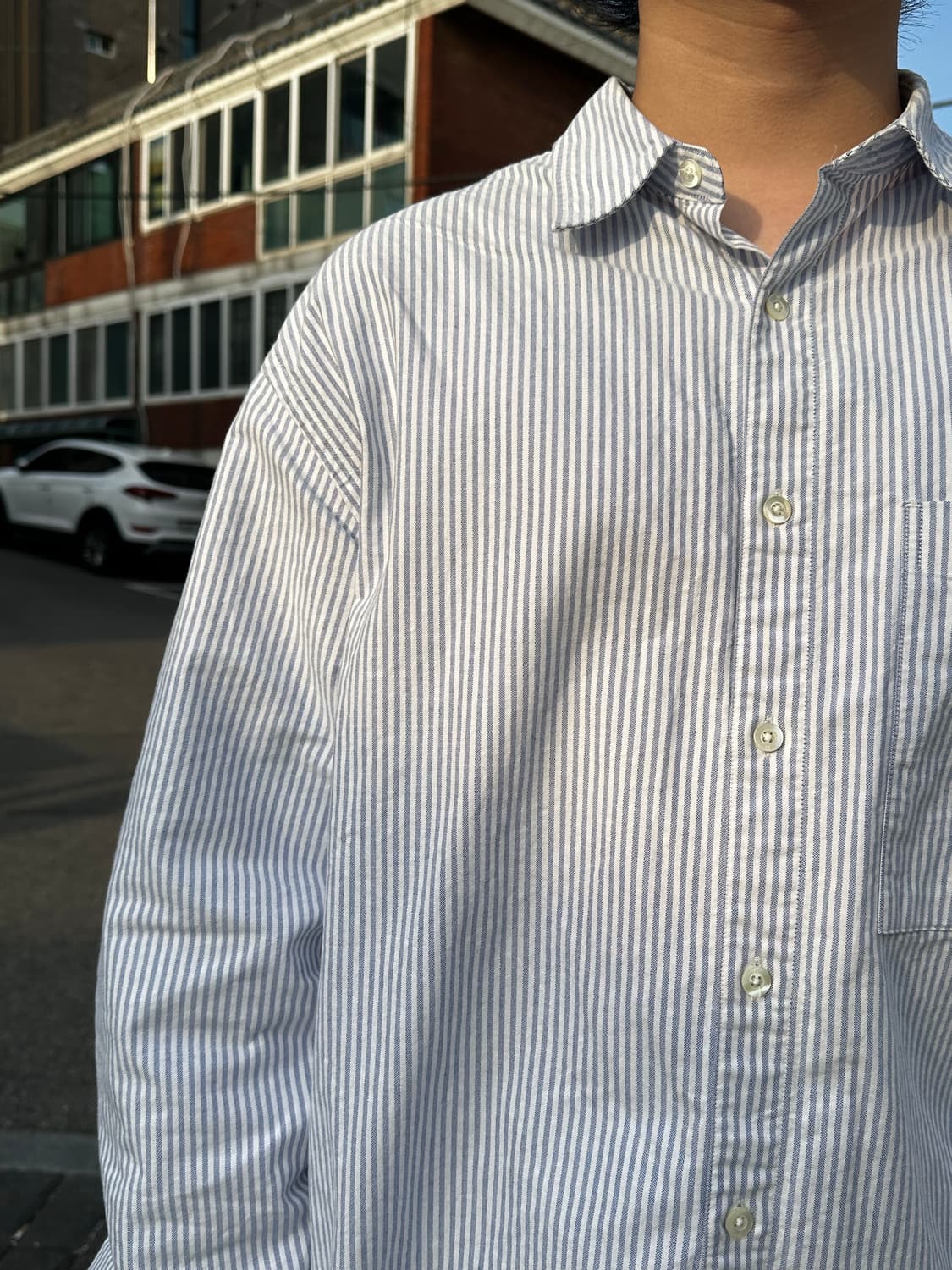 홀리선 Jane Oxford Stripe Shirt 상품이미지4