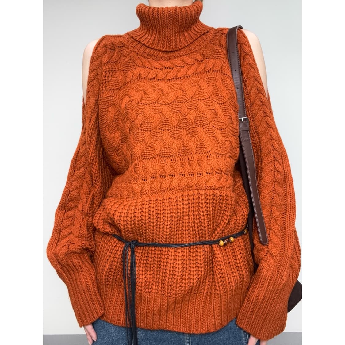 빈티지 컷아웃 니트 스웨터 상품이미지1