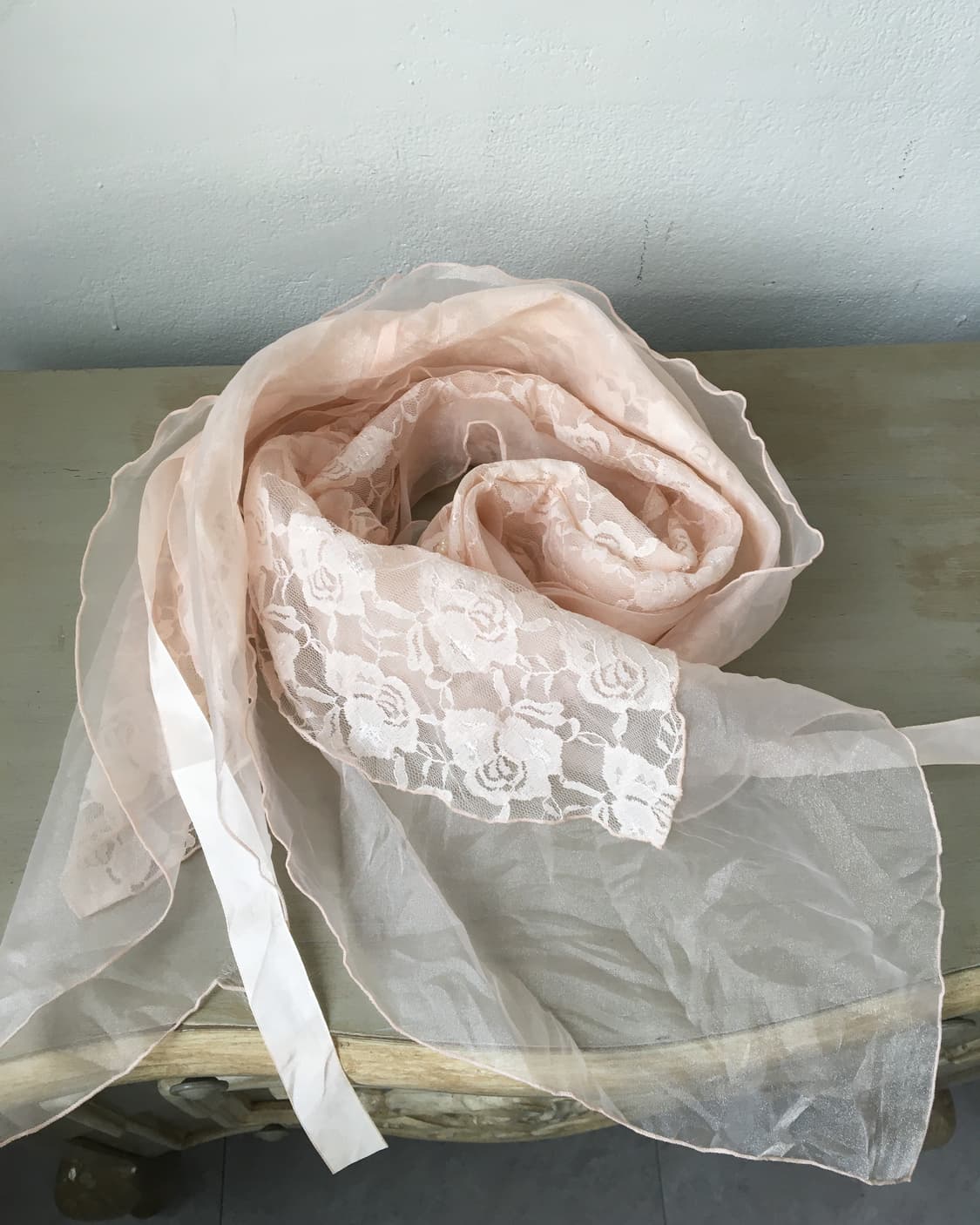 flower pattern layered scarf 상품이미지1