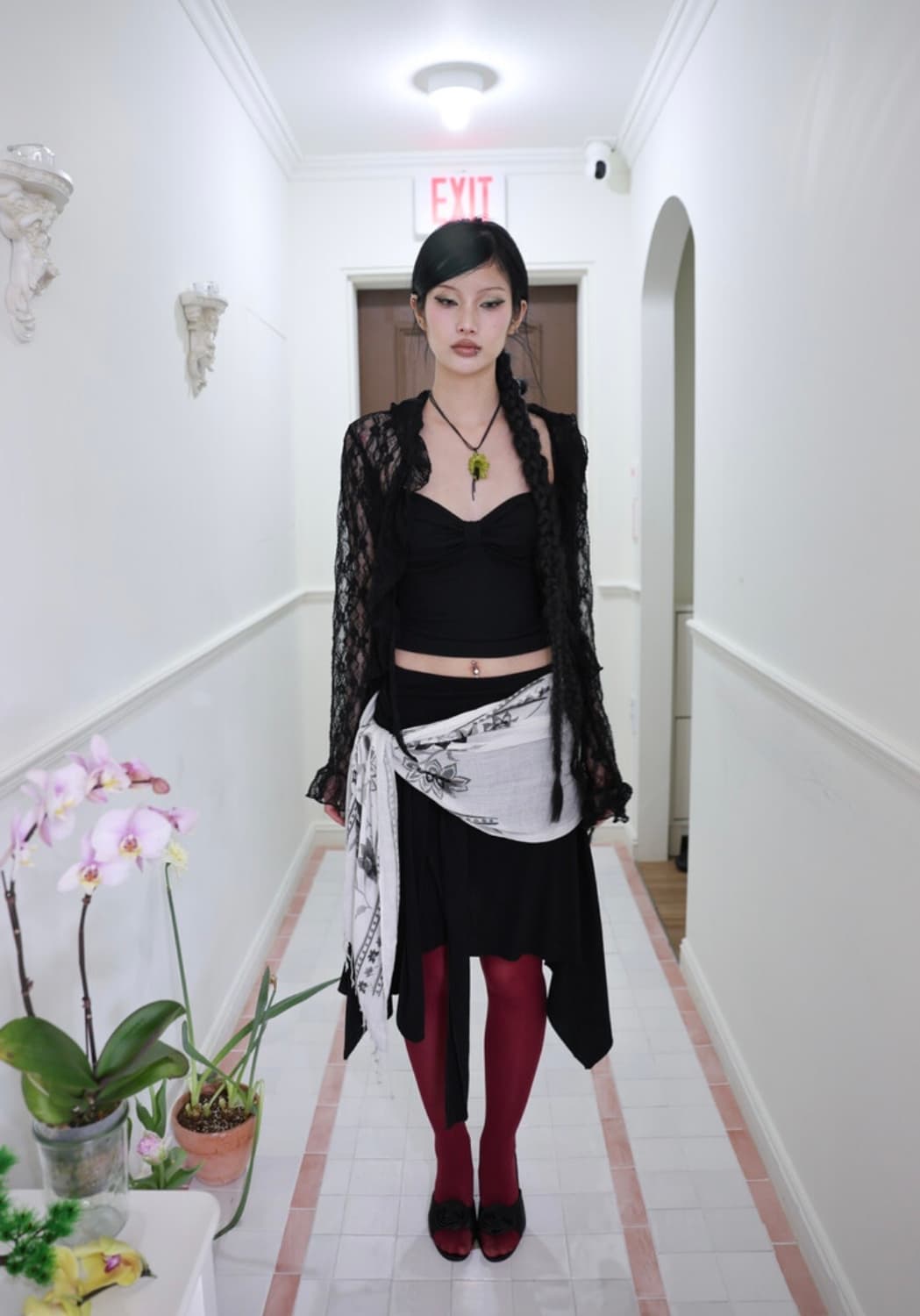 Shirring unbal wrap skirt 상품이미지1