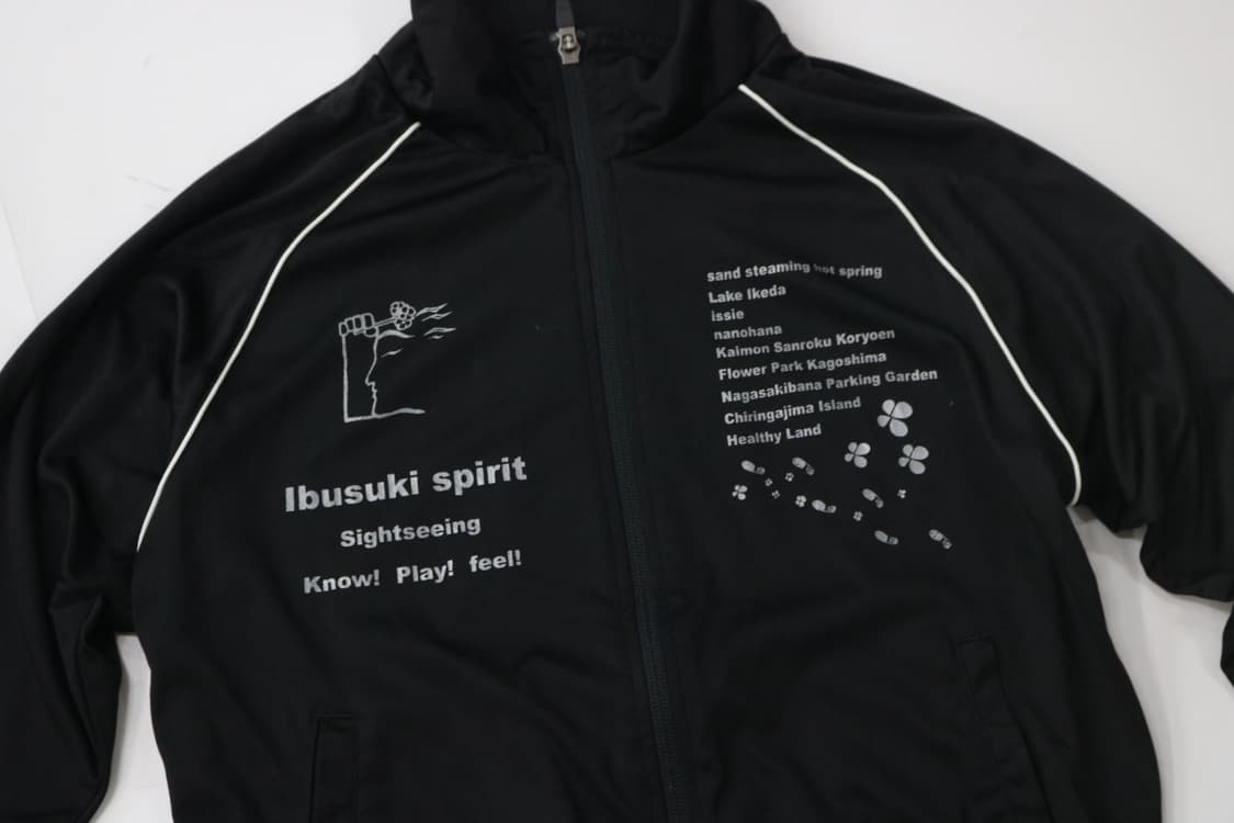 BEESBEAM 비즈빔 이부스키 그래픽 블랙 트랙탑 재킷 (M) 상품이미지3