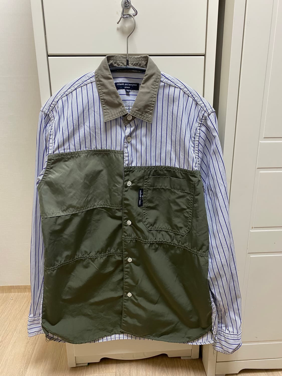 꼼데가르송 패치워크 셔츠 판매합니다 상품이미지1