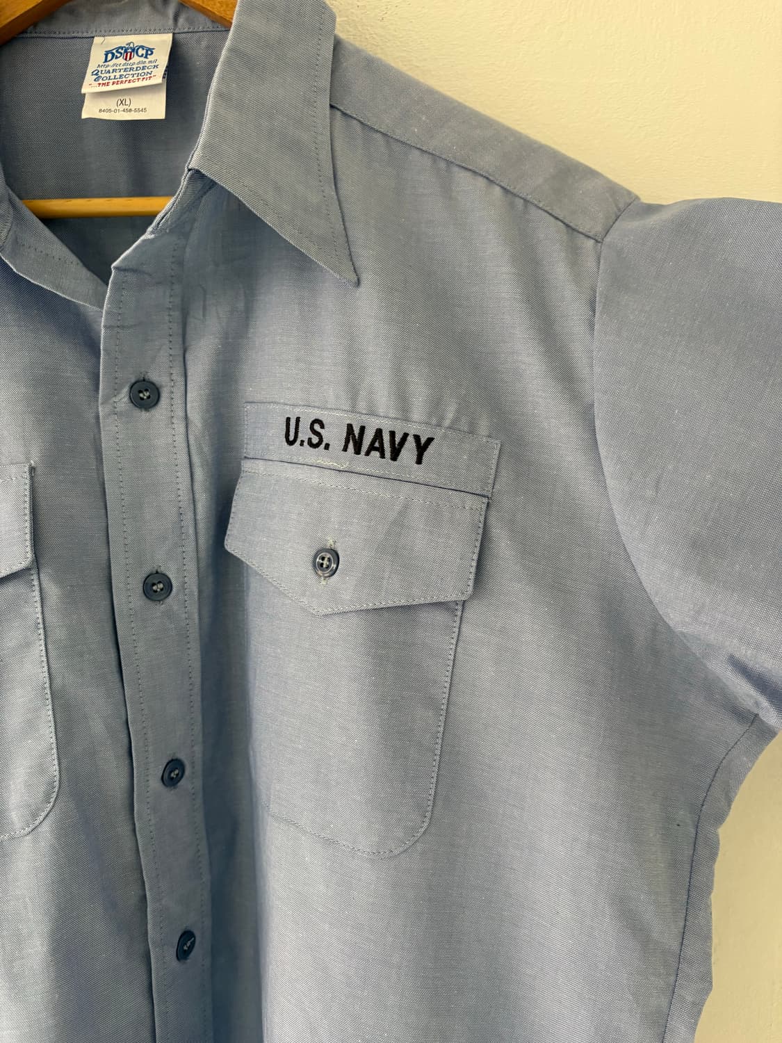 90's U.S Navy Utility Cambray Work shirt 상품이미지2