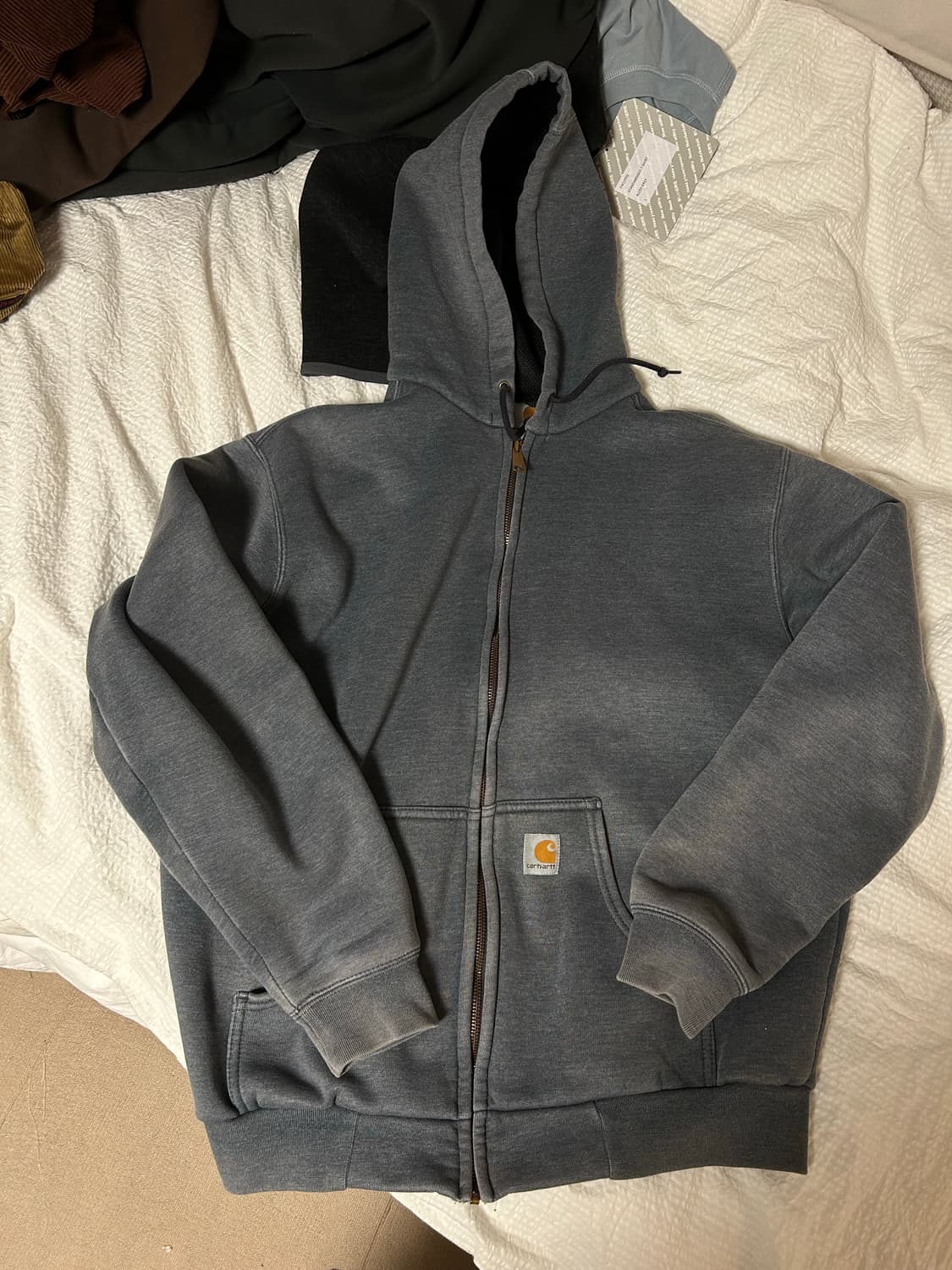빈티지 칼하트 써멀 후드집업 판매 상품이미지2