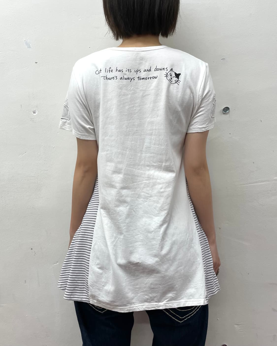Multi Cat Stripe Pocket T-shirt 상품이미지3