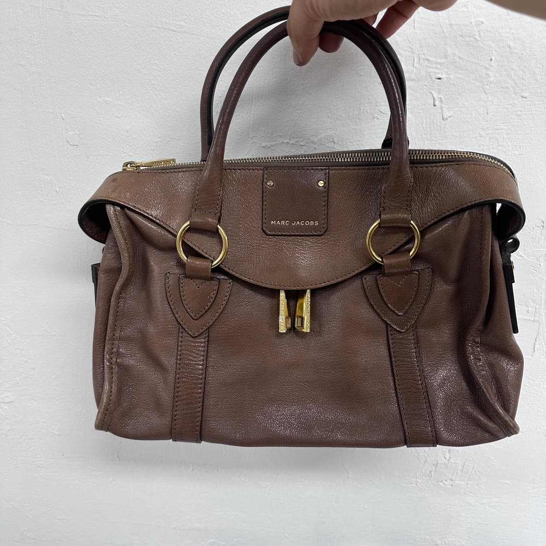 크제이콥스 브라운 레더 토트백 가죽 가방 상품이미지2