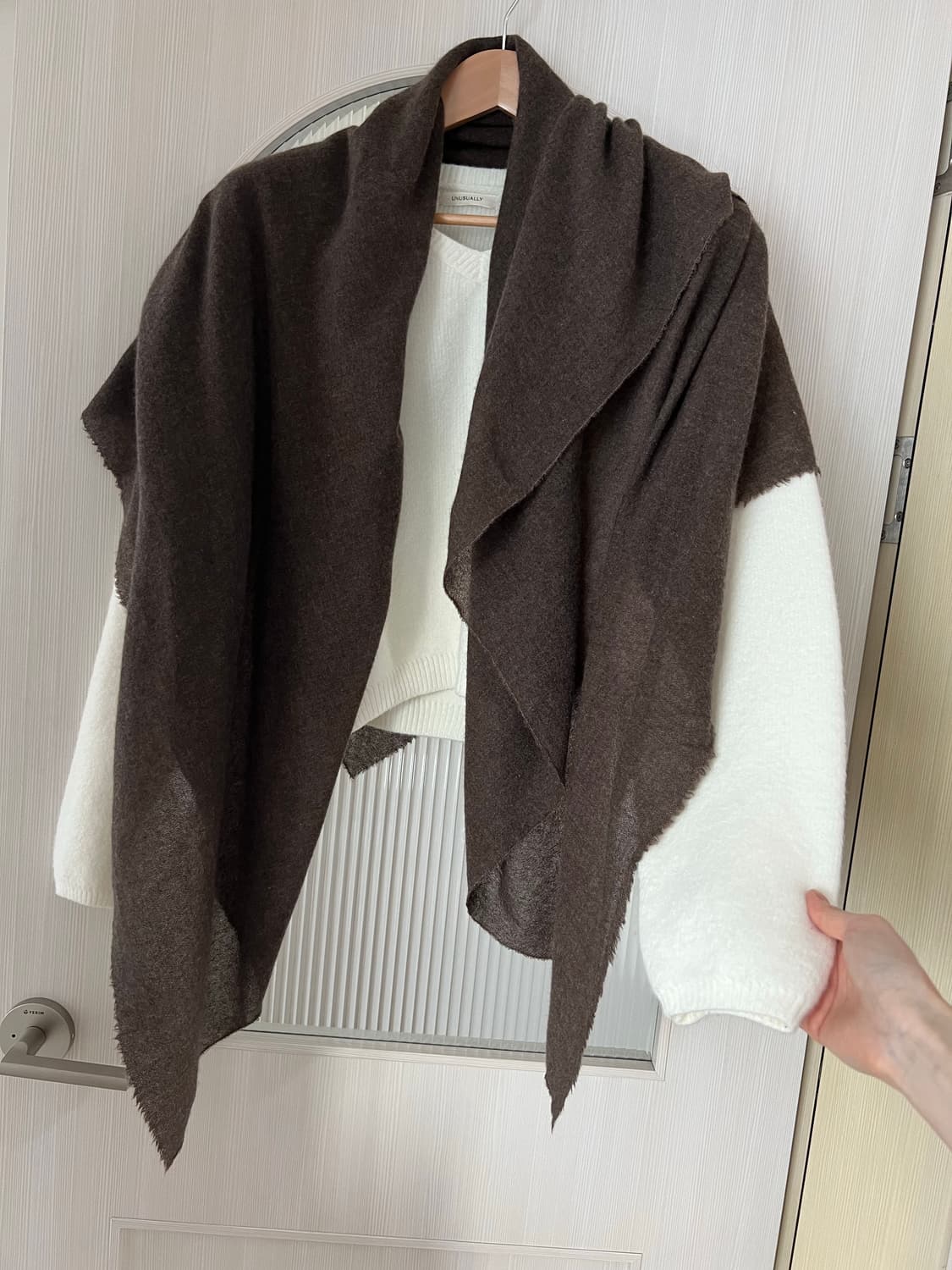 캐시미어 100% - 모카브라운 머플러&숄 상품이미지5
